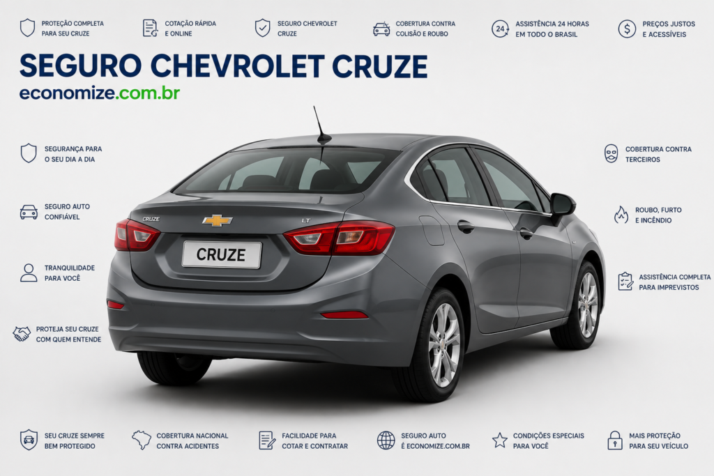 Seguro Chevrolet Cruze: Coberturas, Preço Médio e Como Economizar