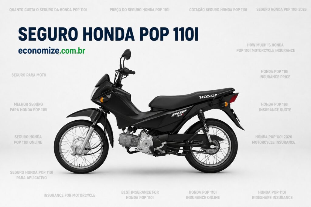 seguro honda pop 110i preço
