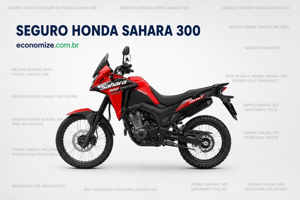 seguro honda sahara 300 preço