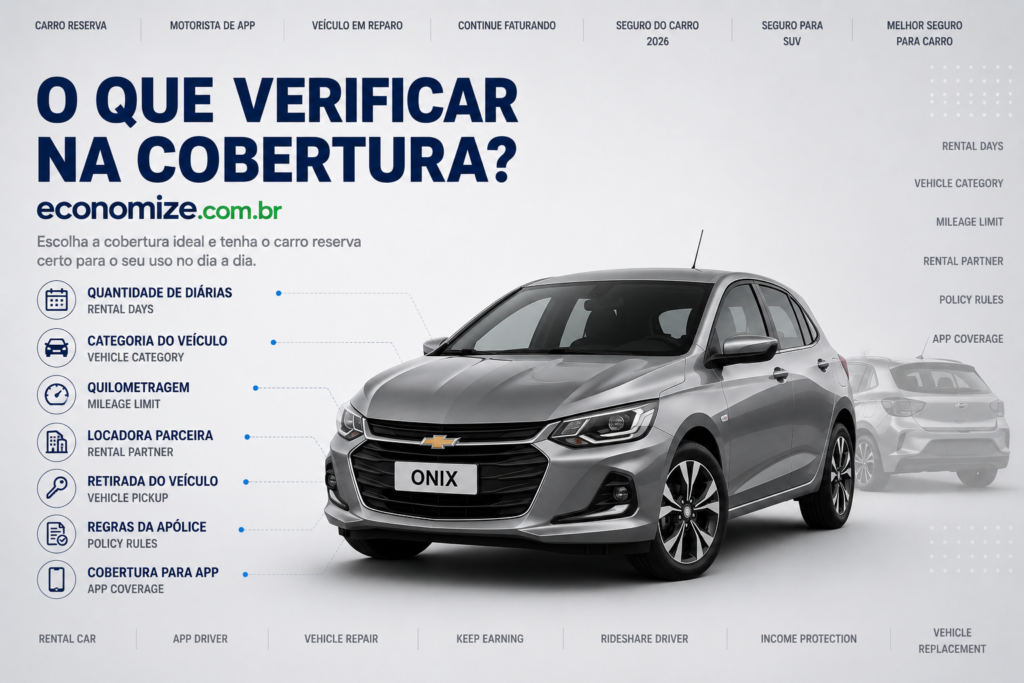 o que fazer com um carro reserva sendo motorista