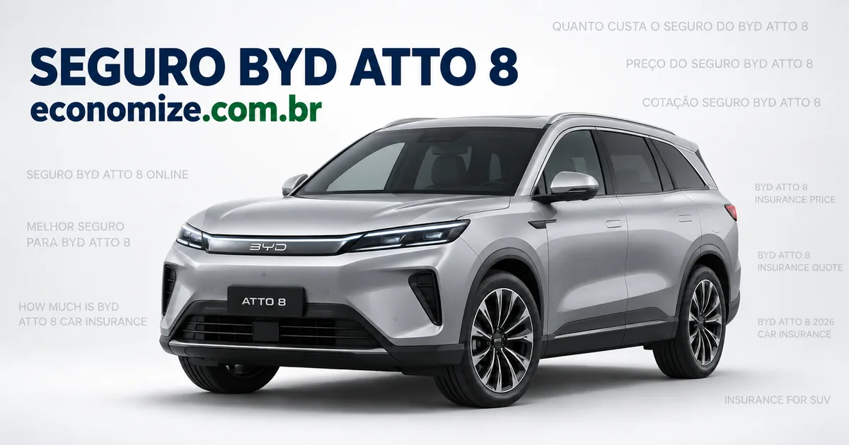 Seguro para BYD Atto 8: cotação online na Economize ON