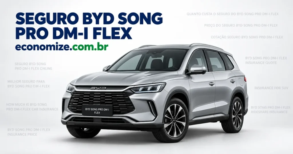 Seguro para BYD Song Pro DM-i Flex: cotação online na Economize ON