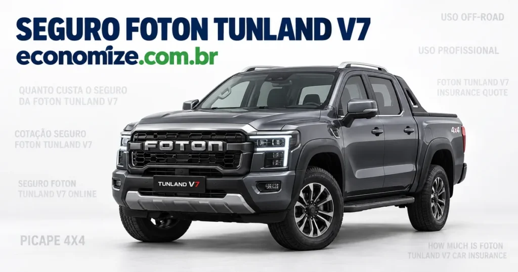 Seguro para Foton Tunland V7: cotação online na Economize ON