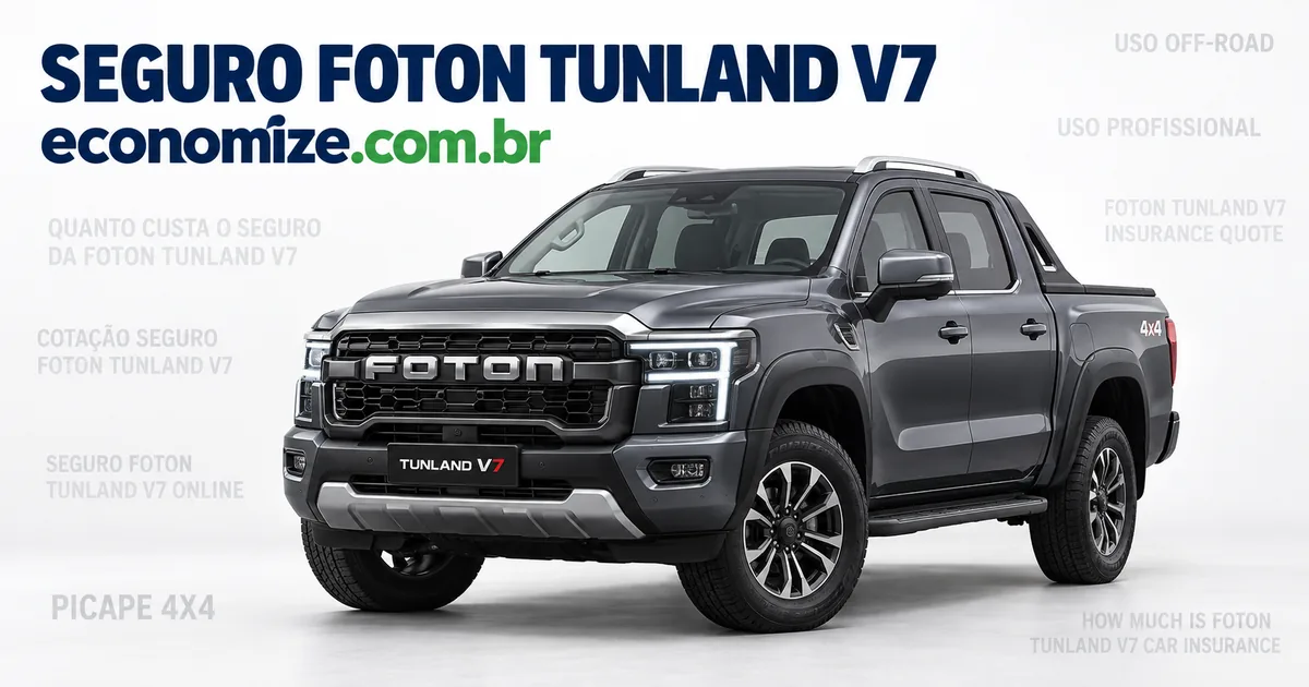 Seguro para Foton Tunland V7: cotação online na Economize ON