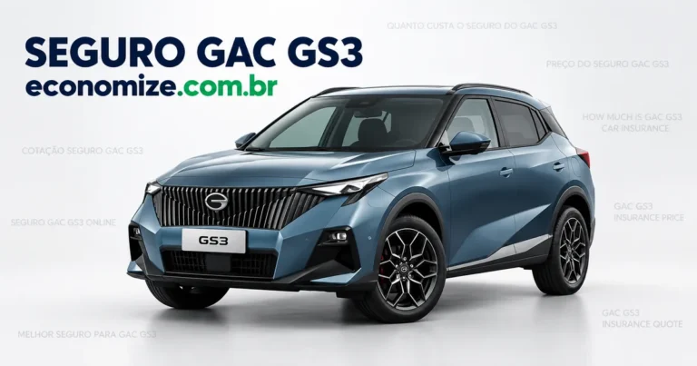 Seguro para GAC GS3: cotação online na Economize ON