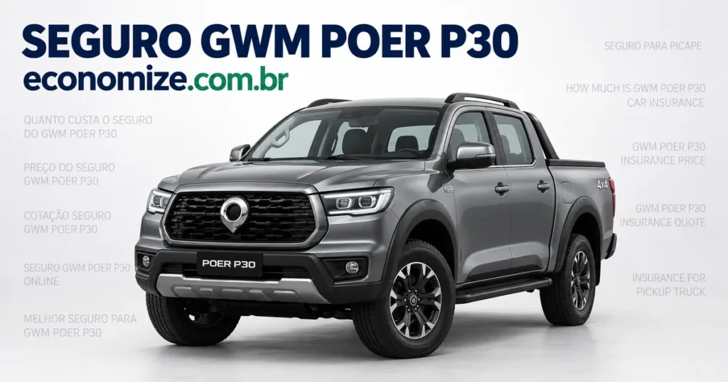 Seguro para GWM Poer P30: cotação online na Economize ON