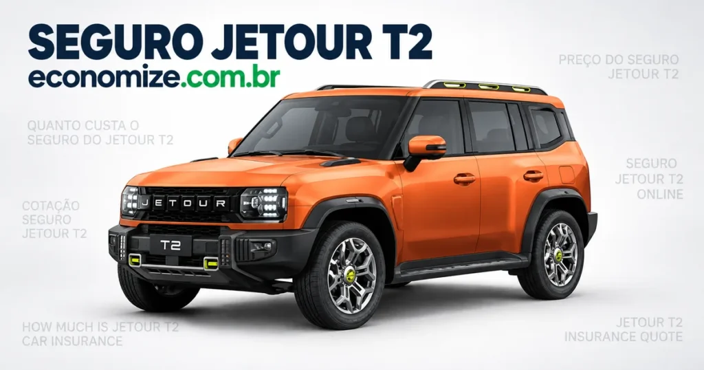 Seguro para Jetour T2: cotação online na Economize ON