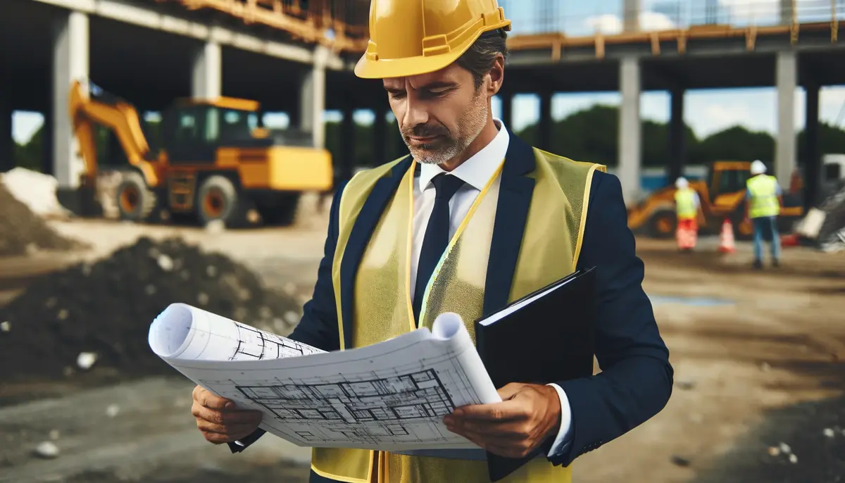 Homem lendo as nuances do seguro garantia de obra.